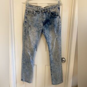 William Rast Hollywood Slim Light Blue Distressed